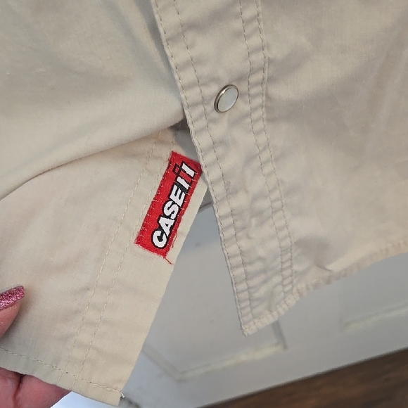 Men's CASE IH Tan SHORT SLV Shirt SIZE 2XL VERY GOOD CONDITION, FAST SHIPPING!! - Picture 5 of 7